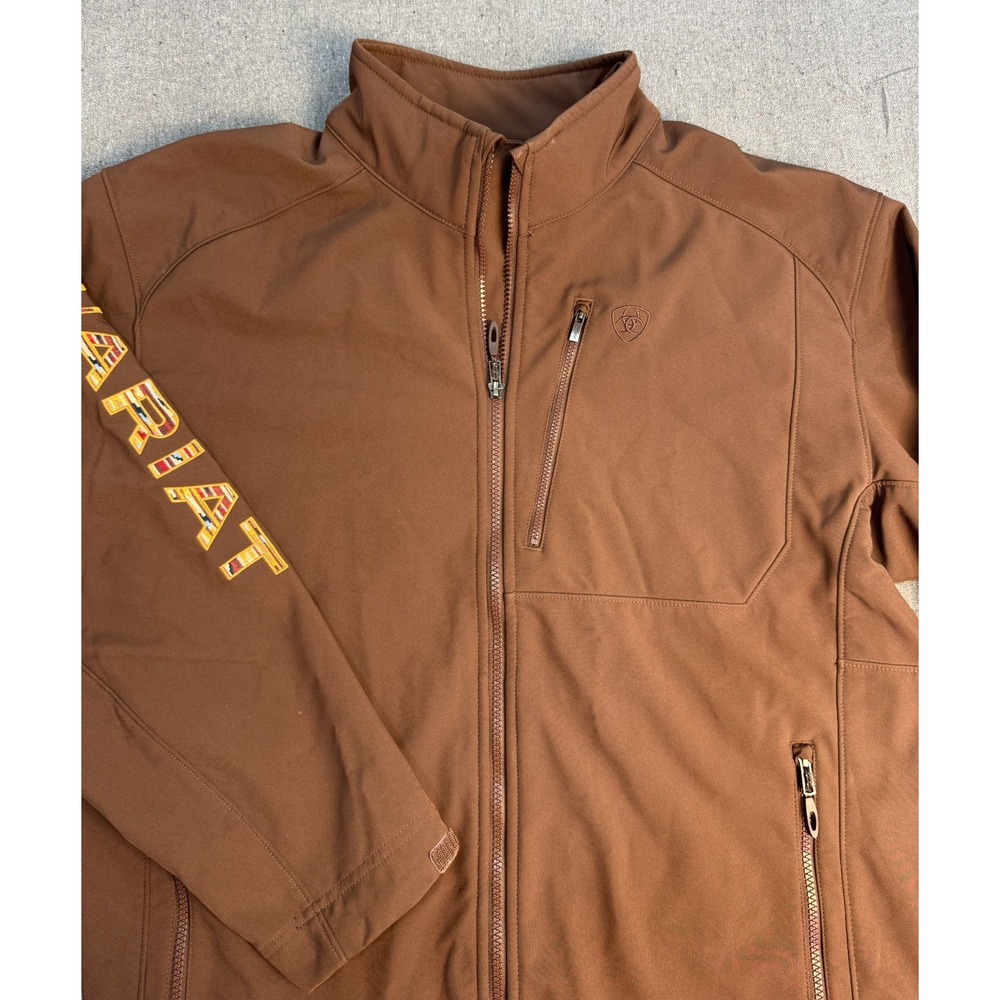 Ariat Centinela Chimayo Jacket Mens XL Brown Softshell Western New Mexico Print